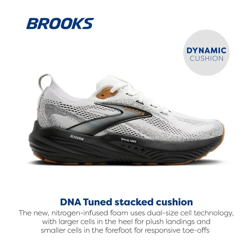 Brooks Men's Glycerin 22 White/Grey/Black 110445-1D-135